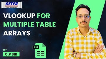 Vlookup for Multiple Table Arrays | CETPA