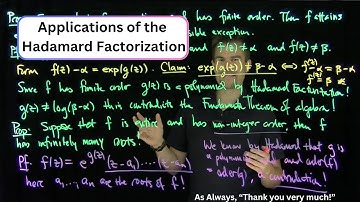 Applications of the Hadamard Factorization Theorem