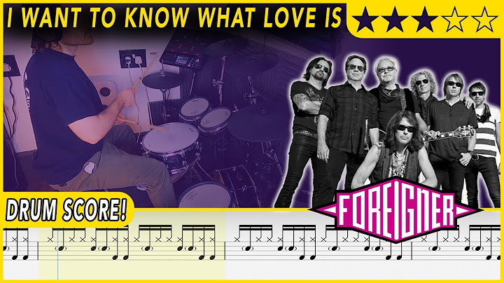 I Want to Know What Love Is Drums version - Drums performance video thumbnail