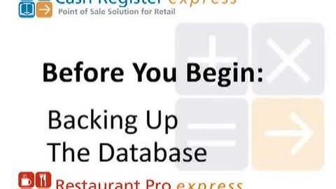 pcAmerica RPE Setup Backing up Your Database