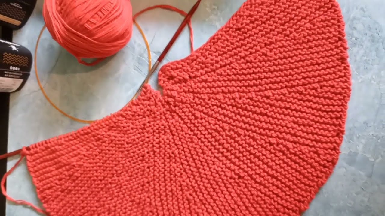 Cómo hacer un individual redondo en dos agujas con vueltas cortas alemanas