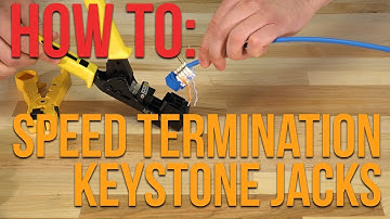 How To: Using Networx Speed Termination Tools and Jacks