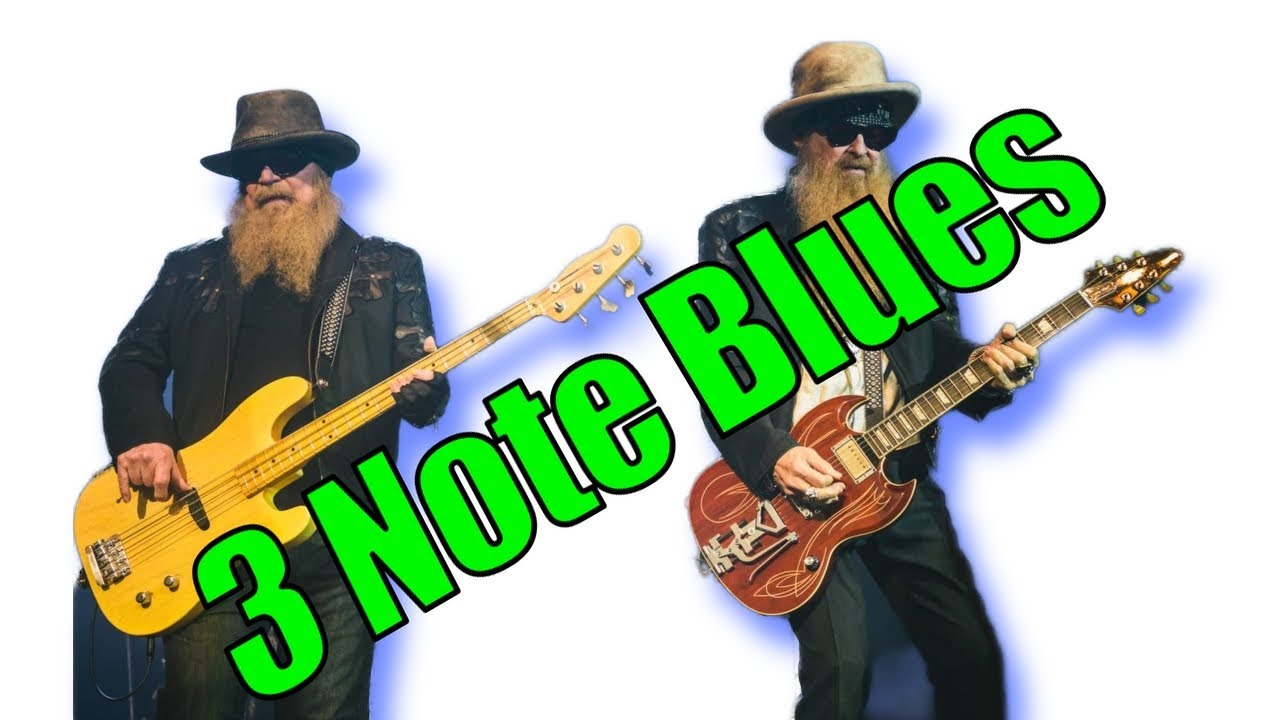 3 Note Blues Guitar lesson, How to play Amazing solo's with little