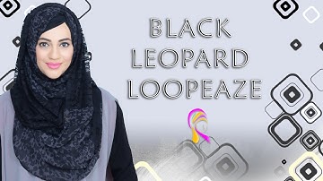 BLACK LEOPARD LOOPEAZE | HIJABEAZE BY UROOJ