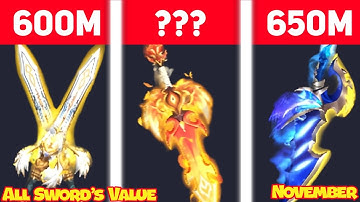 Value List Skyblock 2025 || All Mvp Swords Value || Skyblock Blockman Go