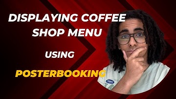 Make Digital Coffee Shop Menu Board Using PosterBooking and Canva
