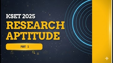 KSET 2025-UNIT 2 RESEARCH APTITUDE IN KANNADA