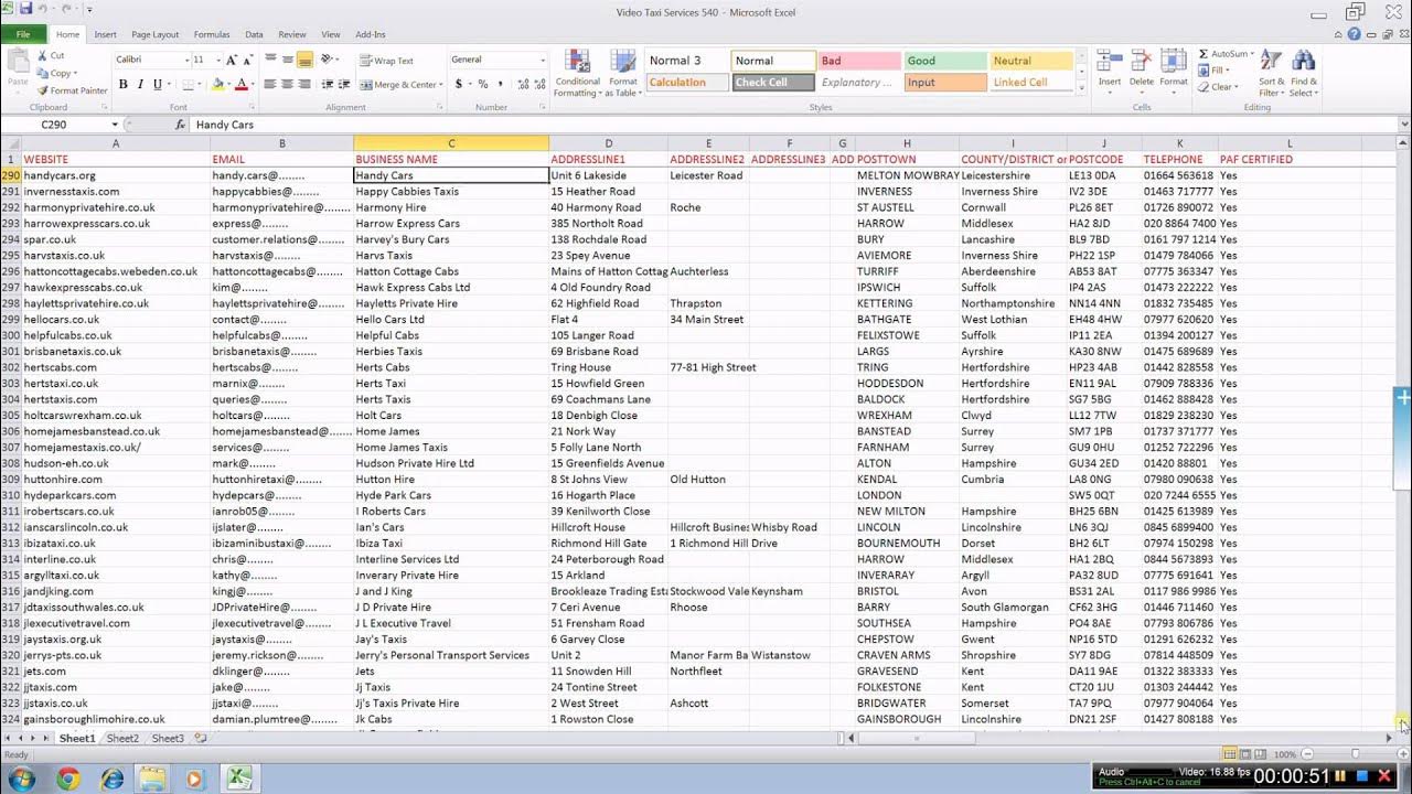Taxi Firms Email Mailing List 2019 - YouTube