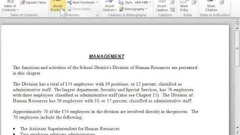 Insert a Footnote or an Endnote - Word 2010