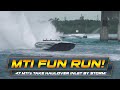 47 Mti Power Boats Storm Haulover Inlet! | Mti Owners Fun Run 2020!