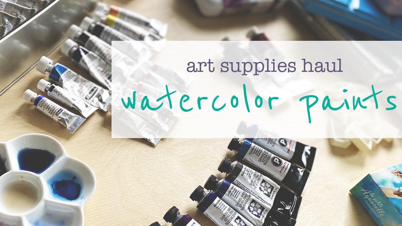 Art Supplies Haul 2020 - Watercolor Paints (Colors I Use & Love) - Youtube