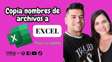 EXCEL - Copiar nombres de archivos de una carpeta a Excel
