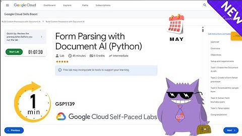 Form Parsing with Document AI (Python) | #2025 | #GSP1139 |#qwiklabs |Solution