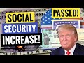 🎉Good News📆House Passes HUGE📈Social Security Increase !✅Lumpsum Passed &amp; Sent ALREADY!💰SSI,VA,SSDI?