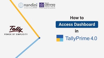 Access Dashboard in TallyPrime 4.0 - Unlock Business Insights with Ease