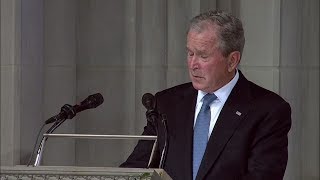 George W. Bush speaks at John McCain