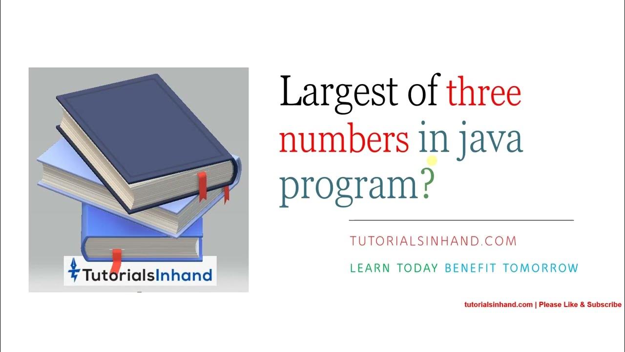 maximum or largest of three numbers in java - YouTube