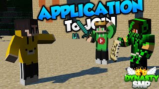 Application To Join Dynasty SMP