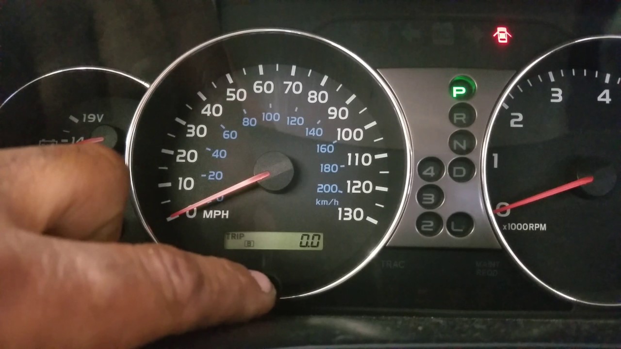 How to reset the maintenance required Toyota land cruiser - YouTube