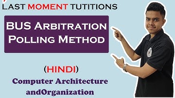 BUS Arbitration Polling Method in Hindi |  COA | Computer Organization and Architecture Lectures