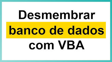 ❓ Como Separar Base de Dados em várias planilhas no Excel VBA ❓