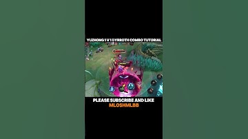 Yuzhong 1 v 1 Dyrroth Combo Tutorial - YUZHONG GAMEPLAY-MLBB