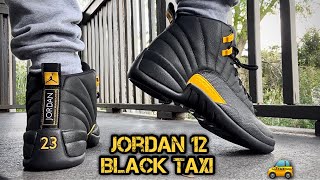 JORDAN 12 BLACK TAXI On Feet/Review