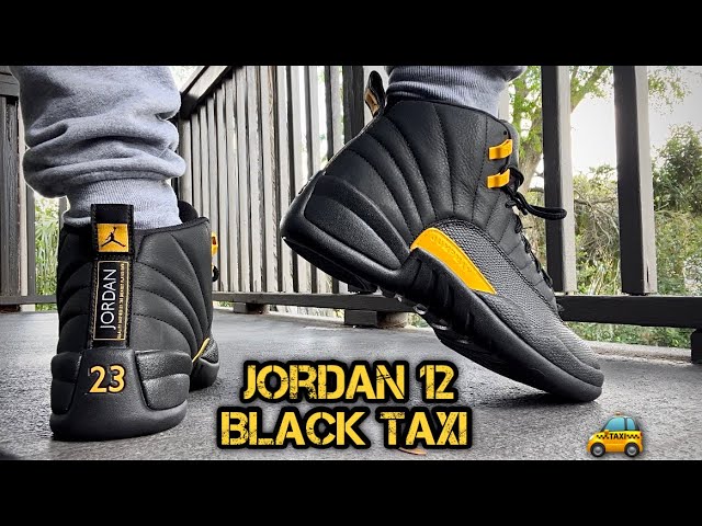JORDAN 12 BLACK TAXI On Feet/Review 