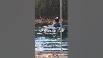 This man is dancing with alligator 🤣🤣 funny video