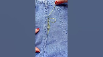 Learn to Fix Hole in Clothes Part 1860 #shorts