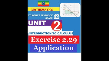 Mathematics Grade 12 Unit 2 Exercise 2.29(Application of Integration)