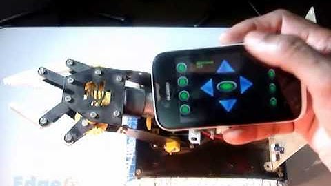 Pick N Place Robotic Arm and Movement Controlled by Android Wirelessly