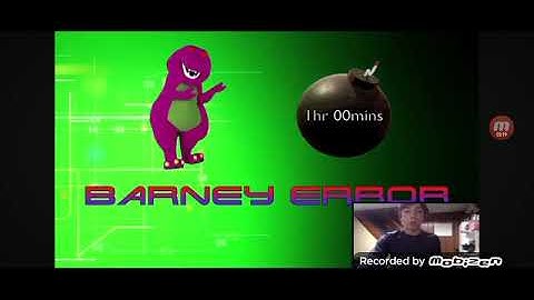 Barney error reaction 