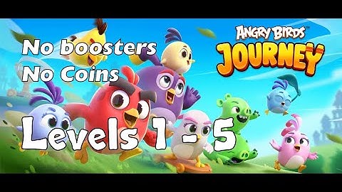 Angry Birds Journey. Levels 1 - 5
