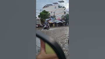 Cần Thơ triều cường nước ngập đường phố mênh mông I Hưởng CT