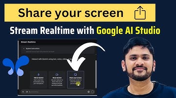 Stream Realtime: Share your Screen with Google AI Studio | Amit Thinks