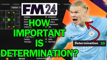 How Important Is Determination In FM24 - Football Manager 2024 Experiment