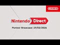 Nintendo direct partner showcase  21022024