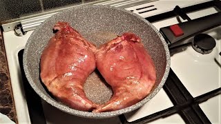 Жарим МЯСО на сковороде и готовим салат с ПОМЕЛО Жарим МЯСО на сковороде и готовим салат с ПОМЕЛО