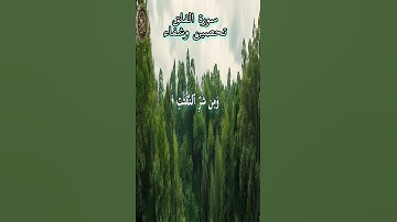 أقوى سورة ضد الحسد والعين سورة الفلق مكررة  بصوت جميل جداً تشتمل على شفاء القلوب#المصحف