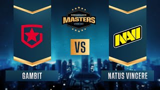 CS:GO - Gambit vs. Natus Vincere [Overpass] Map 1 - DreamHack Masters Spring 2021 - Grand-final