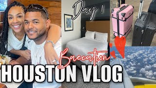 TRAVEL VLOG: BACATION IN HOUSTON❤ | Flight, Trying New Food, Hotel Tour, etc.