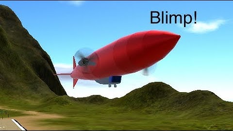 I built a working blimp! (SimplePlanes)