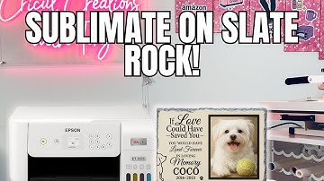 How To Sublimate A Photo On A Slate Rock / Step By Step