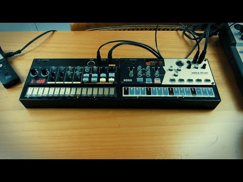 MIAMI BASS / ELECTRO Style JAM with KORG VOLCA DRUM and 