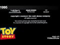 All closing films from disney pixar 1995 to 2019 pt 1