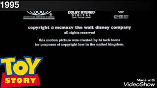 All Closing Films From Disney Pixar 1995 To 2019 PT 1