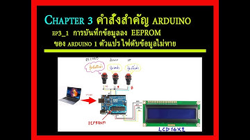 ep3_1  การบันทึกข้อมูลลง  EEPROM ของ arduino 1ตัวแปร ไฟดับข้อมูลไม่หาย