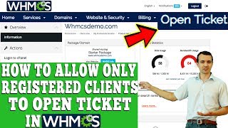 how to allow only registered clients to open ticket in whmcs? [step by step]☑️