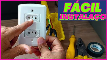 COMO INSTALAR TOMADA DUPLA DE FORMA FÁCIL SEM DERIVAÇÃO